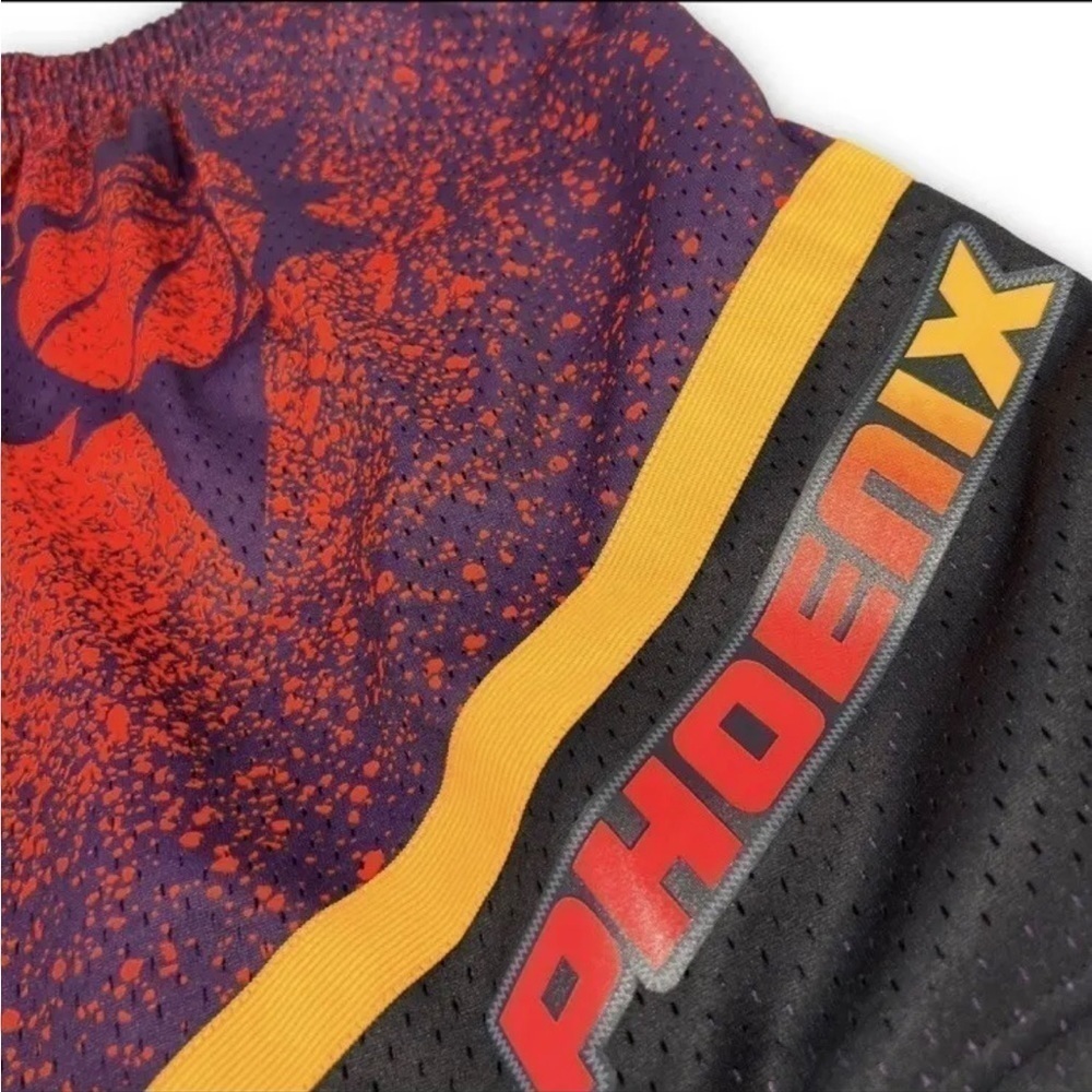 Mitchell & Ness Mens  Purple Black NBA 1996 Phoenix Suns Swingman Shorts New - Picture 4 of 9